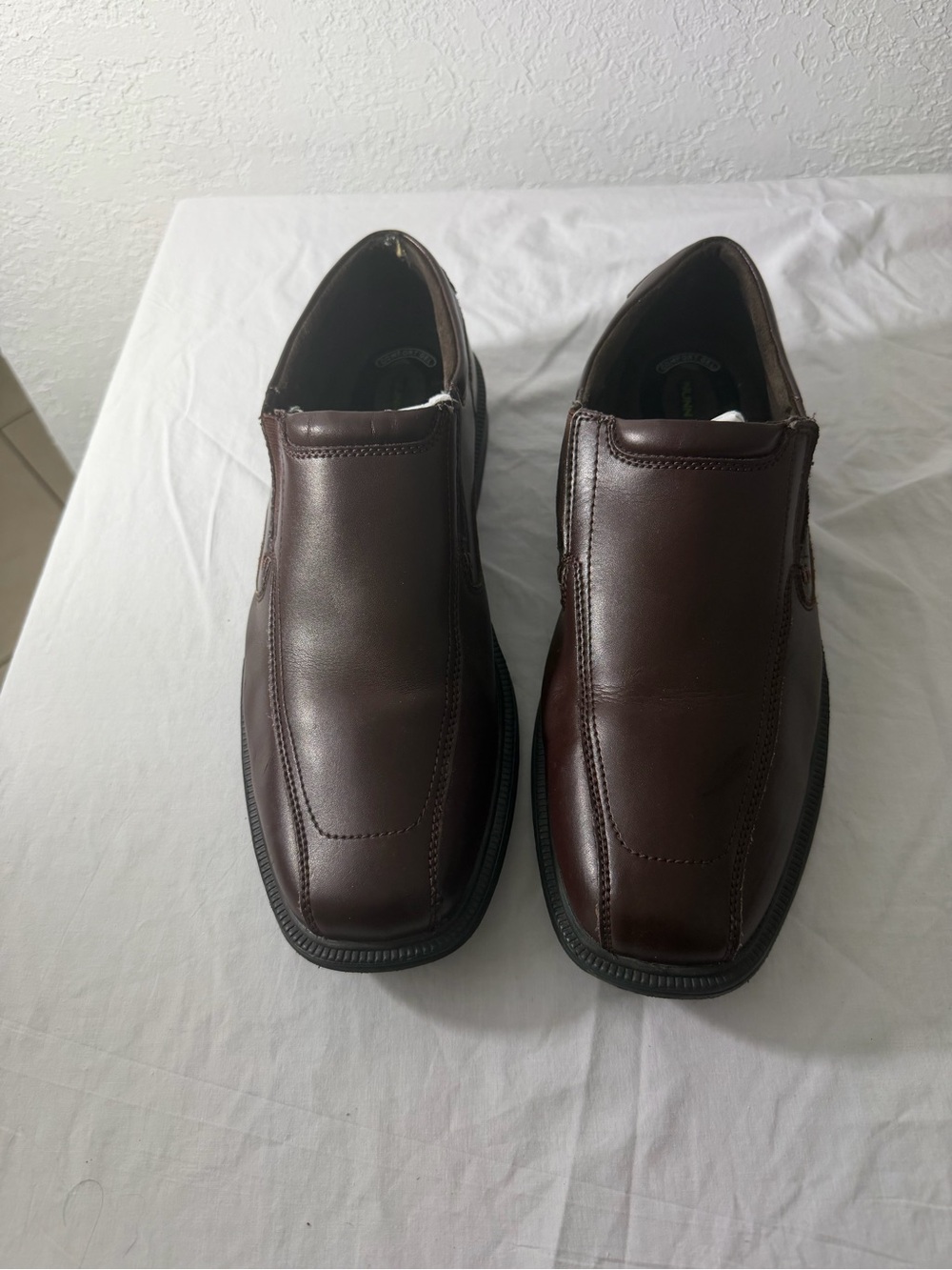 Nunn Bush Men's Brown Slip-On Leather Loafers